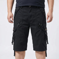Below-Knee Loose Cargo Capri Pants - Troy
