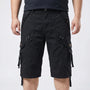 Below-Knee Loose Cargo Capri Pants - Troy