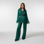Bequemer Satin-Anzug - Claudia