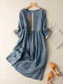 Besticktes Kleid Im Ethno-Stil - Thalea