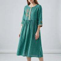 Besticktes Kleid Im Ethno-Stil - Thalea