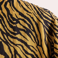 Trendiges Tigerprint-Hemd mit Knopfleiste - Oscar