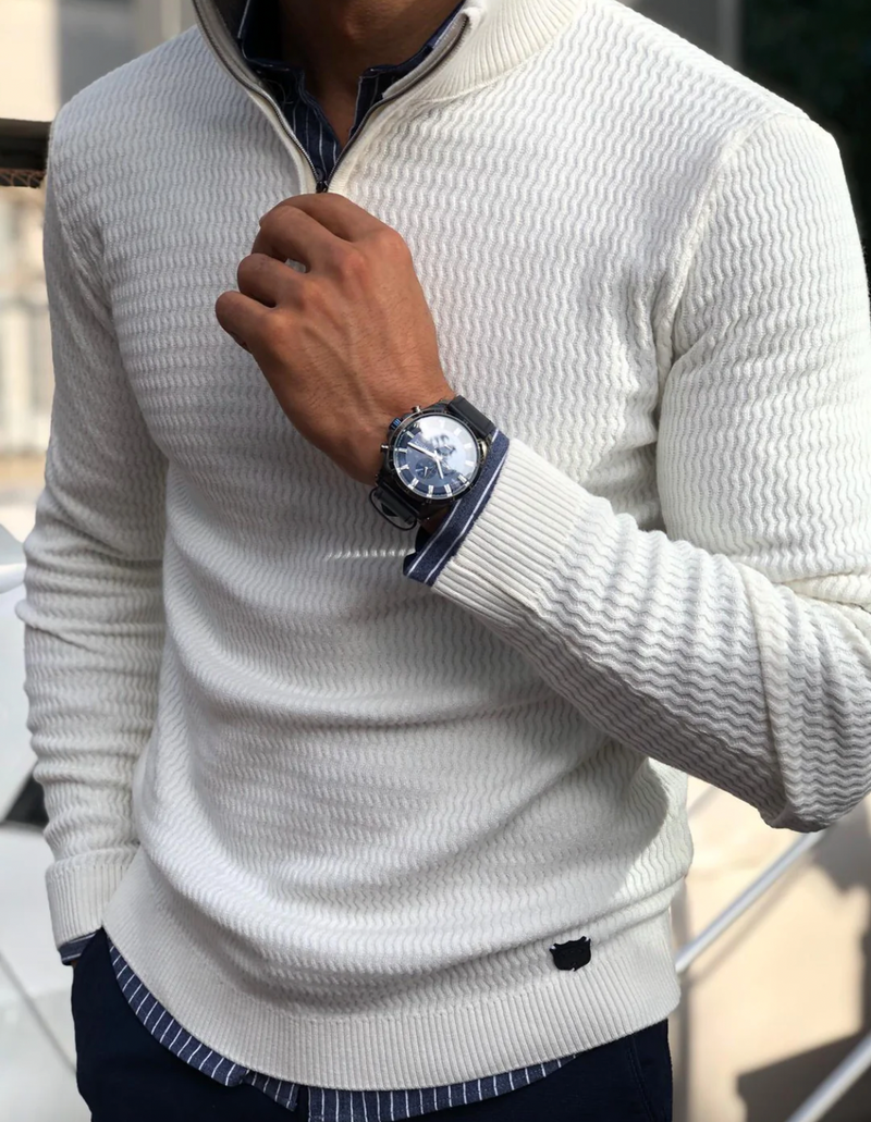 Modischer Zip-Pullover - GentZip
