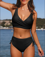 Trendiger Bikini in Uni-Farbe – Fianna