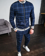 Stilvolles Herren-Trainingsset mit Karomuster – Dorian
