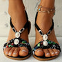 Boho Perlen Slip-On Sommersandalen – Amira