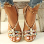 Boho Perlen Slip-On Sommersandalen – Amira