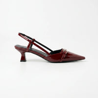 Bordeaux Slingbacks Met Spitse Neus - Victoria
