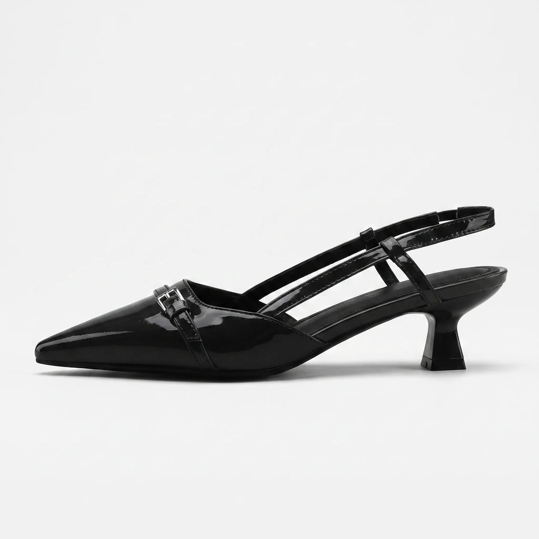 Bordeaux Slingbacks Met Spitse Neus - Victoria