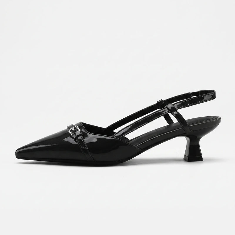 Bordeaux Slingbacks Met Spitse Neus - Victoria