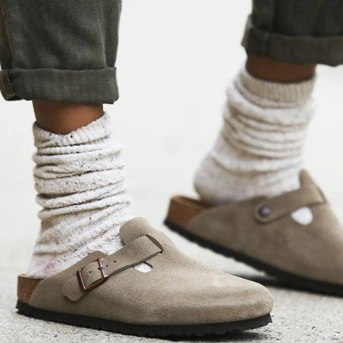 Wildleder Slipper mit Verstellbarer Schnalle - Summit
