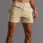 Schnelltrocknende & stilvolle Herren-Badeshorts aus Rippenstoff-Polyester – Niko