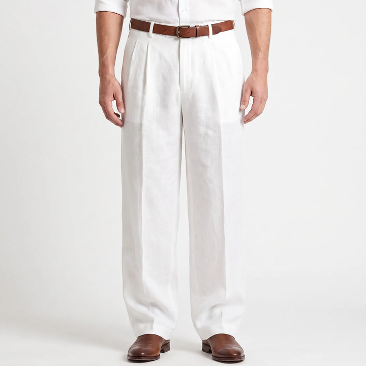 Broek Met Plooien Voor Heren -  Ernesto