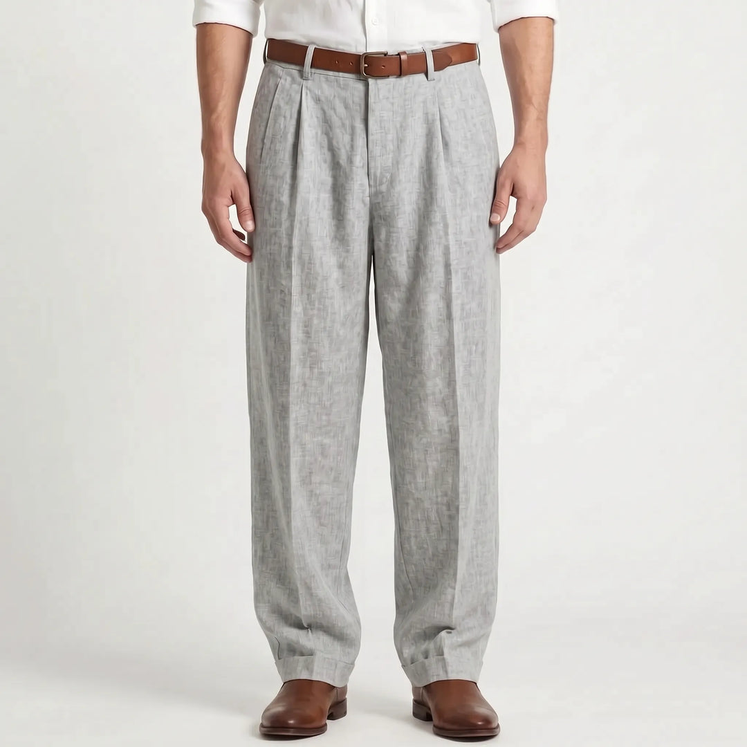 Broek Met Plooien Voor Heren -  Ernesto