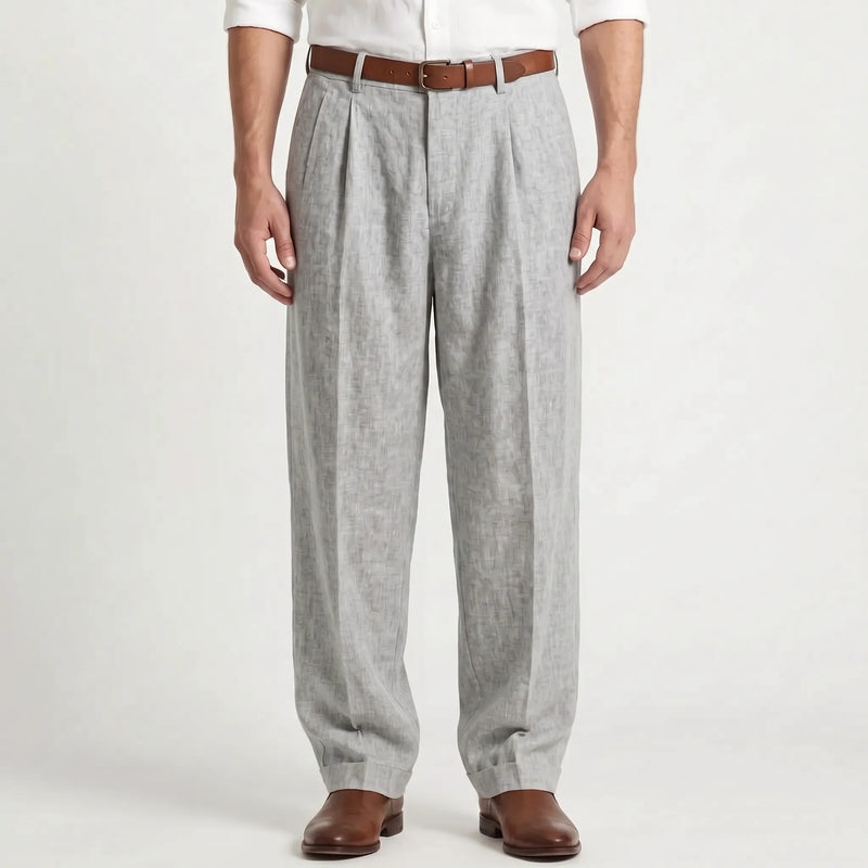 Broek Met Plooien Voor Heren -  Ernesto