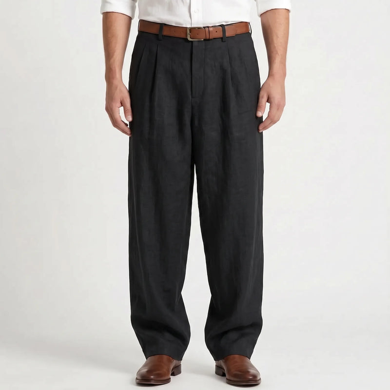 Broek Met Plooien Voor Heren -  Ernesto