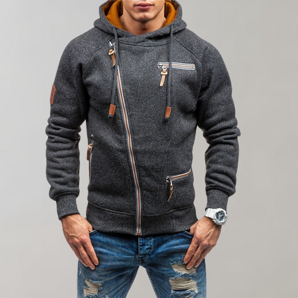 Lässiger Hoodie mit Reißverschluss - Orion
