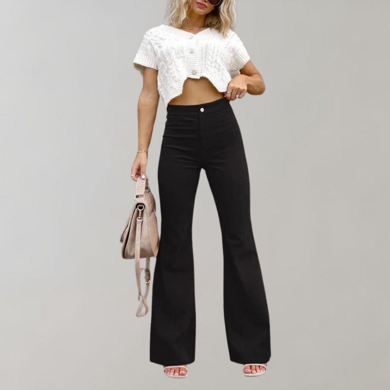 Trendige Cordweite Hose - Valerie