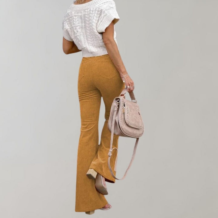 Trendige Cordweite Hose - Valerie