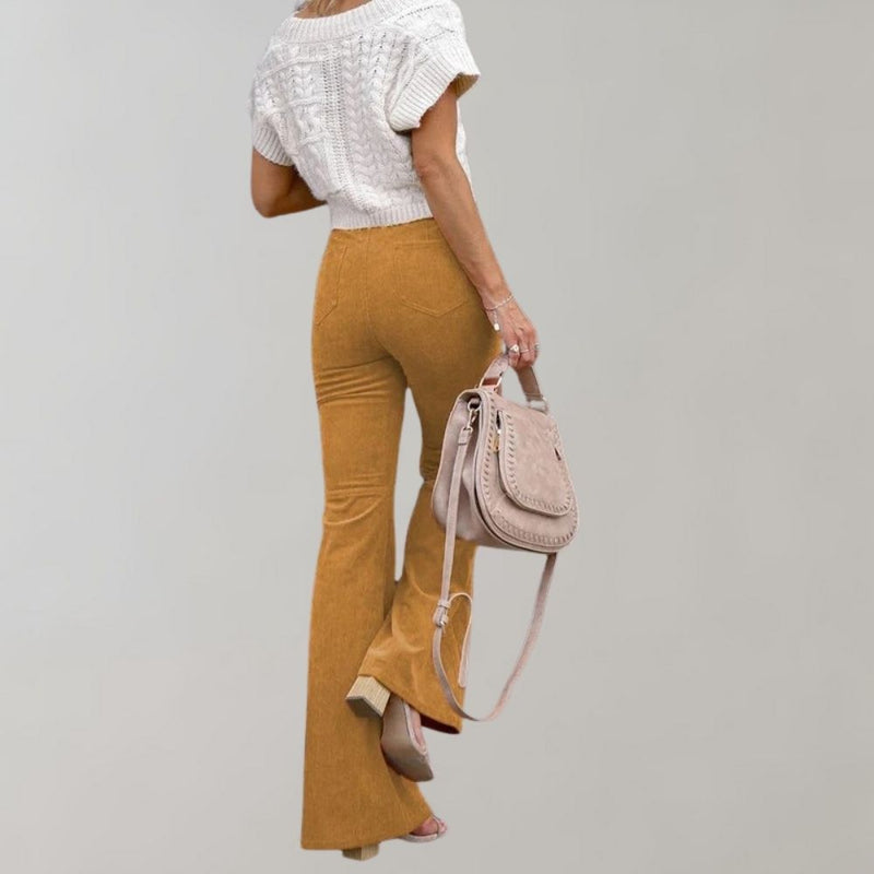 Trendige Cordweite Hose - Valerie