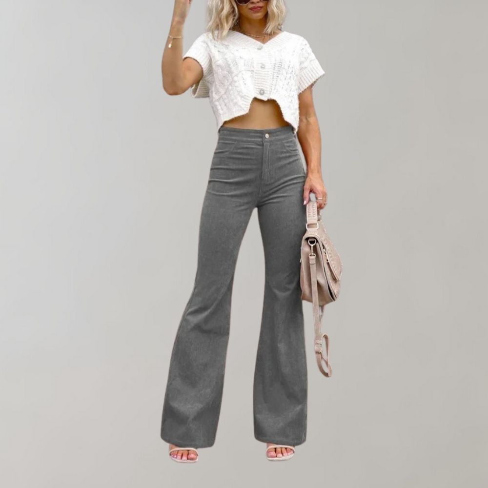 Trendige Cordweite Hose - Valerie