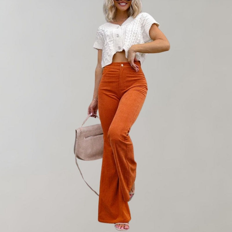 Trendige Cordweite Hose - Valerie