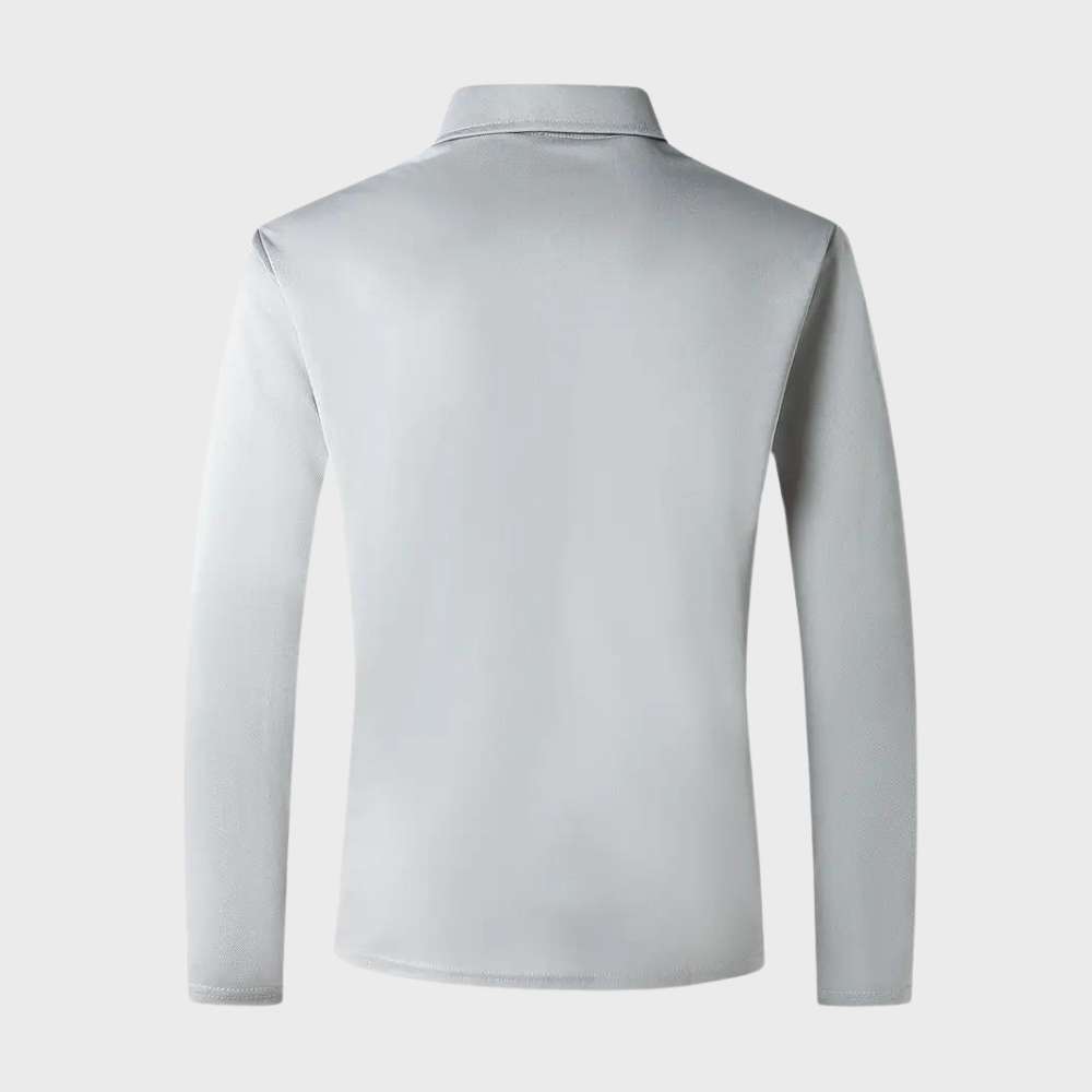 Herren-Poloshirt mit langen Ärmeln - Oliver