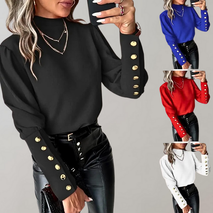 Trendige Damenbluse mit Spitze - Clara