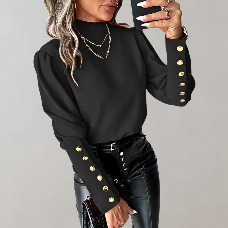 Trendige Damenbluse mit Spitze - Clara