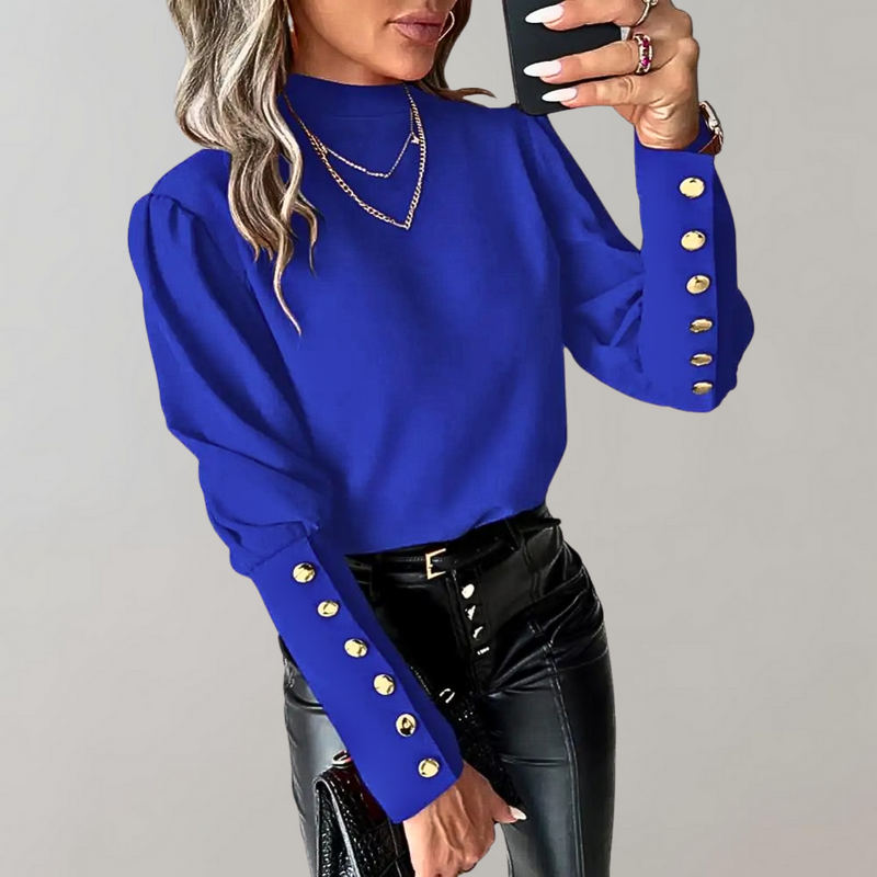Trendige Damenbluse mit Spitze - Clara