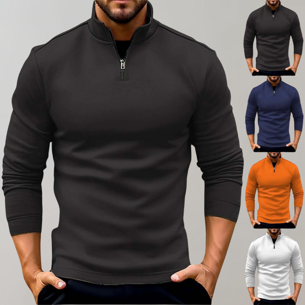 Warmer Herrenpullover mit Reißverschluss - Arlo