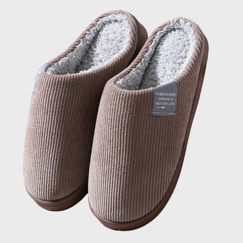 Sally - Warm Corduroy Lined Slippers