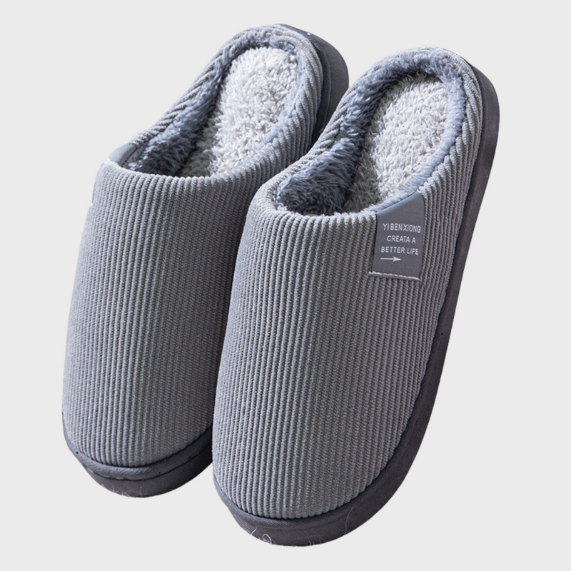 Sally - Warm Corduroy Lined Slippers