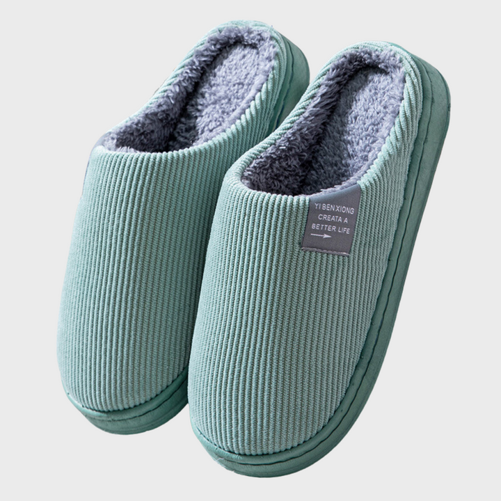 Sally - Warm Corduroy Lined Slippers