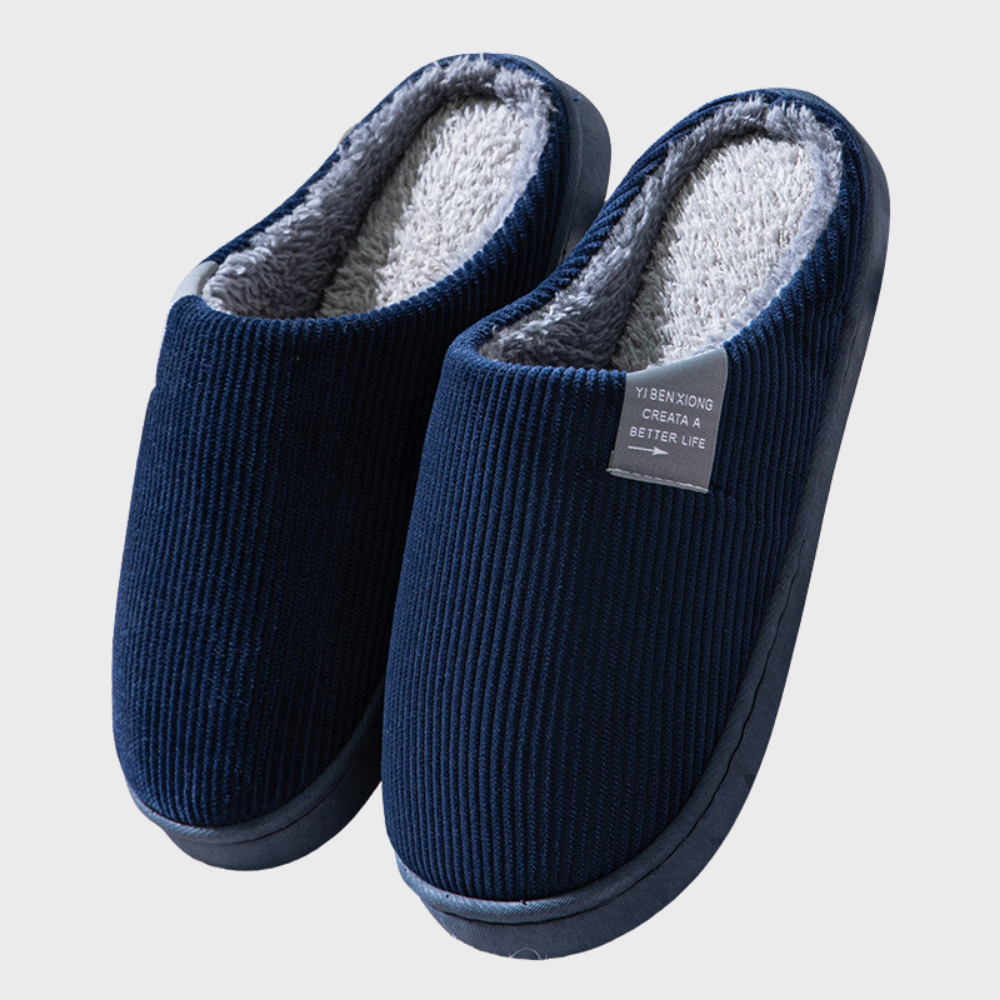 Sally - Warm Corduroy Lined Slippers