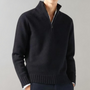 Stilvoller Herrenpullover mit Halb-Reißverschluss - Ethan