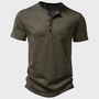 Legeres Herren-T-Shirt mit Henley-Kragen - Cody