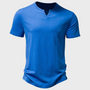Legeres Herren-T-Shirt mit Henley-Kragen - Cody
