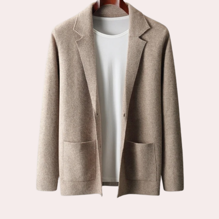 Herenvest Van 100% Wol met Reverskraag en Voorzakken – Ewan