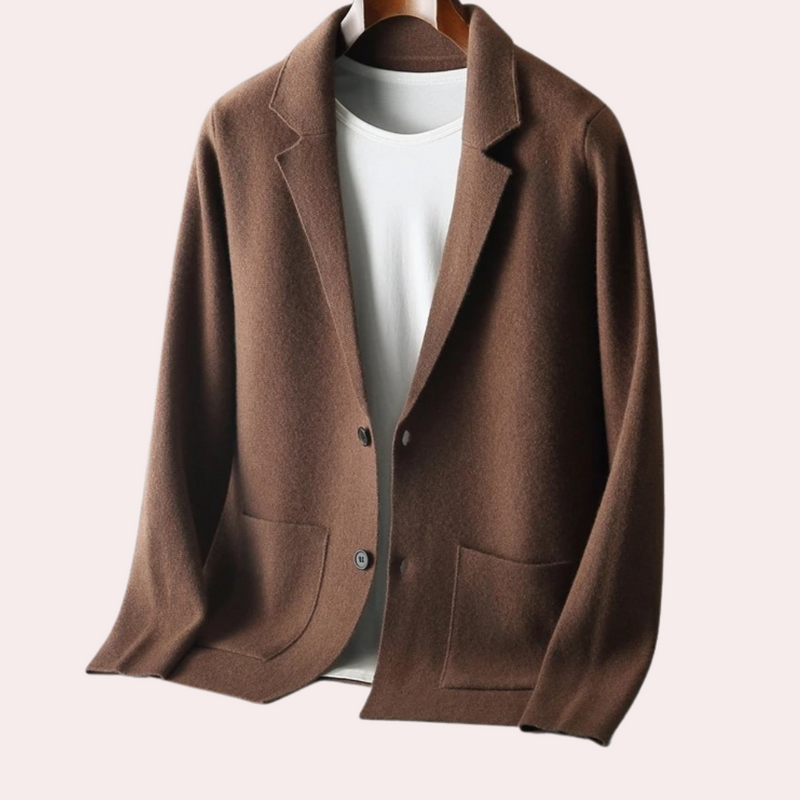 Herenvest Van 100% Wol met Reverskraag en Voorzakken – Ewan