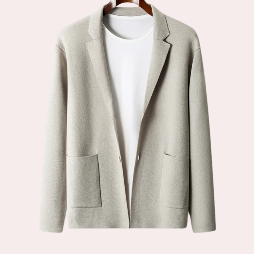 Herenvest Van 100% Wol met Reverskraag en Voorzakken – Ewan