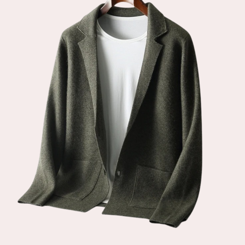 Herenvest Van 100% Wol met Reverskraag en Voorzakken – Ewan