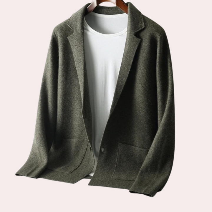 Herenvest Van 100% Wol met Reverskraag en Voorzakken – Ewan