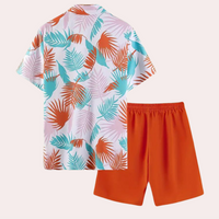 Herren zweiteiliges hawaiianisches Sommer-Set – Kairos
