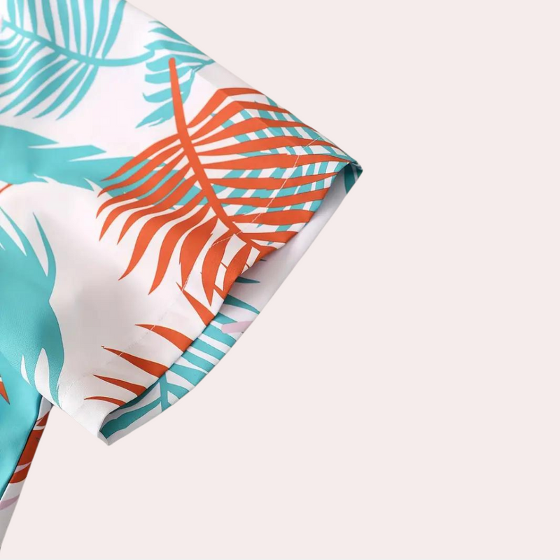 Herren zweiteiliges hawaiianisches Sommer-Set – Kairos