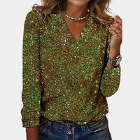 Louaya - Elegantes Damenshirt mit Glitzereffekt