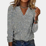 Louaya - Elegantes Damenshirt mit Glitzereffekt