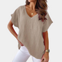 Legeres Damen-T-Shirt mit V-Ausschnitt – Yuna