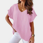 Legeres Damen-T-Shirt mit V-Ausschnitt – Yuna
