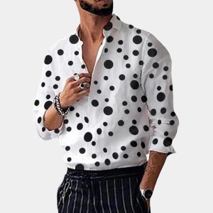 Stilvolles und trendiges Herrenhemd - Polka Dot